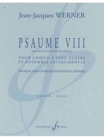 Psaume VIII. Partie de chœur Visuell